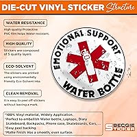 Vista 4 de Paquete de 3 calcomanías para botella de agua de apoyo emocional, impermeable, para la salud mental, para botella de agua, laptop, cuaderno, espejo