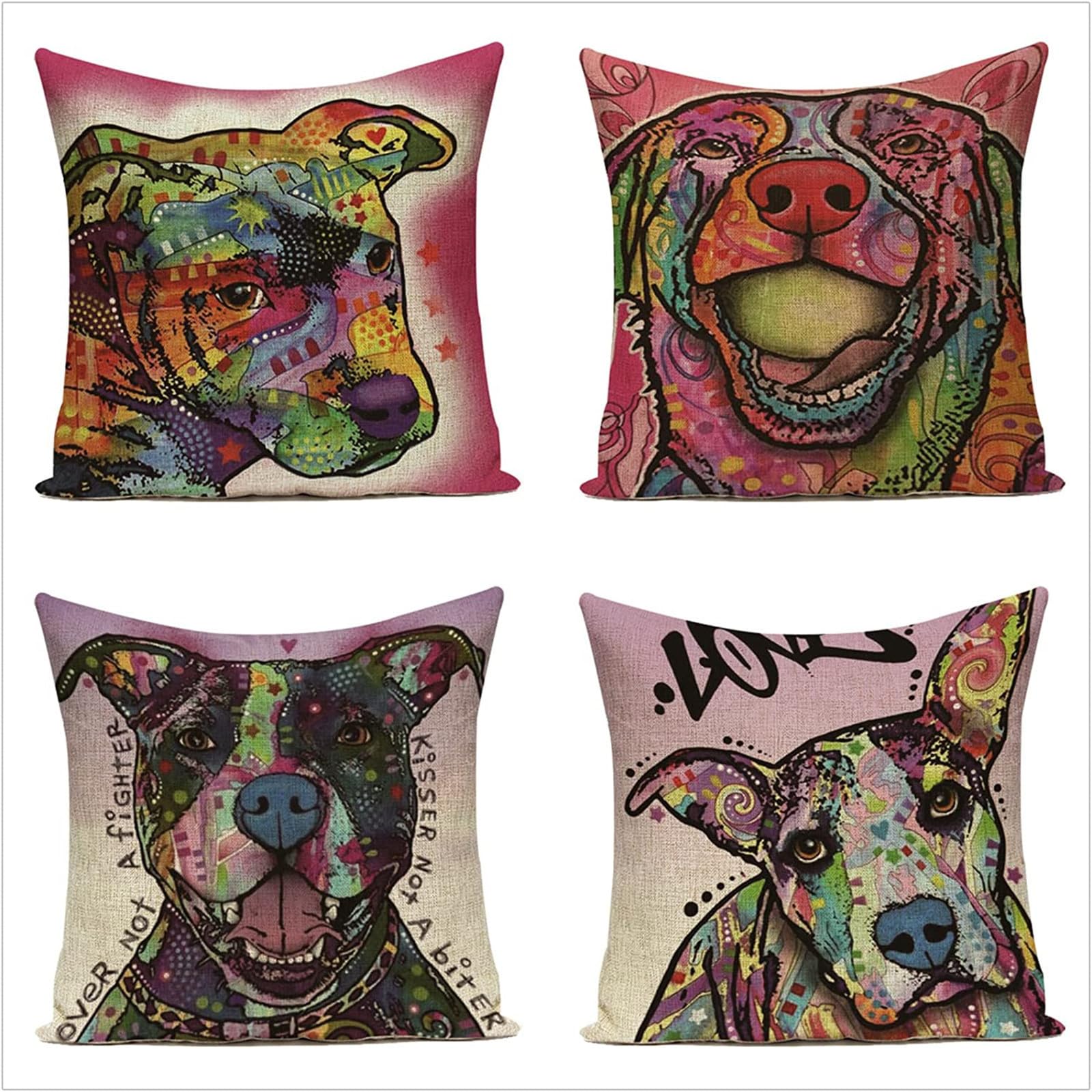 Housses de coussin pour lits et canapés 70x70cm en lin lavable protégeant vos oreillers