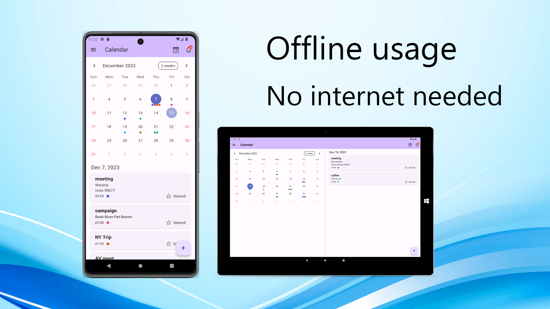 Simple Calendar Free - App on Amazon Appstore