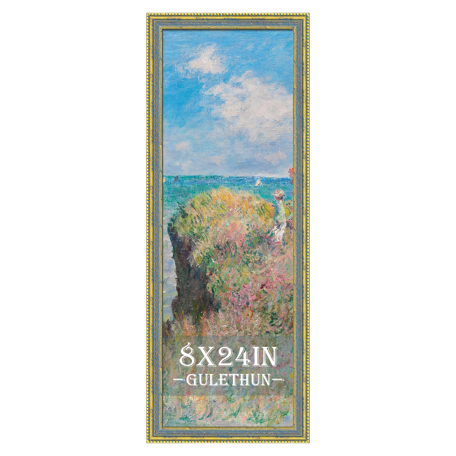 GULETHUN 8x24 Picture Frame Gold