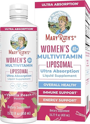 MaryRuth's - Liposomal multivitamínico para hombres con soporte hormonal  Absorción mejorada  Apoyo inmunológico, salud reproductiva, aumento del