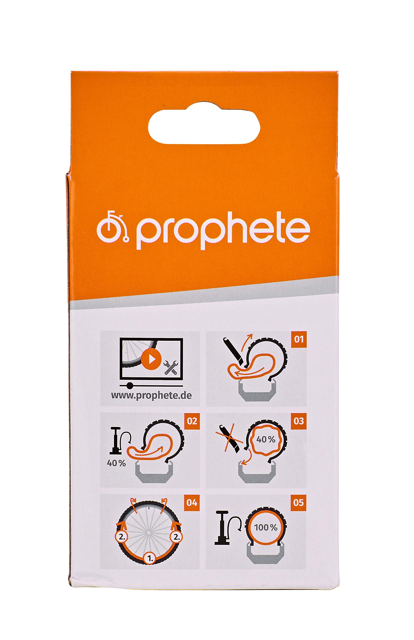 Prophete Unisex Adult Tube 29 x 1.9-2.3 50/60-622 Car Valve (40mm) Bicycle Inner Tube, Black, One Size, standard size - Image 2