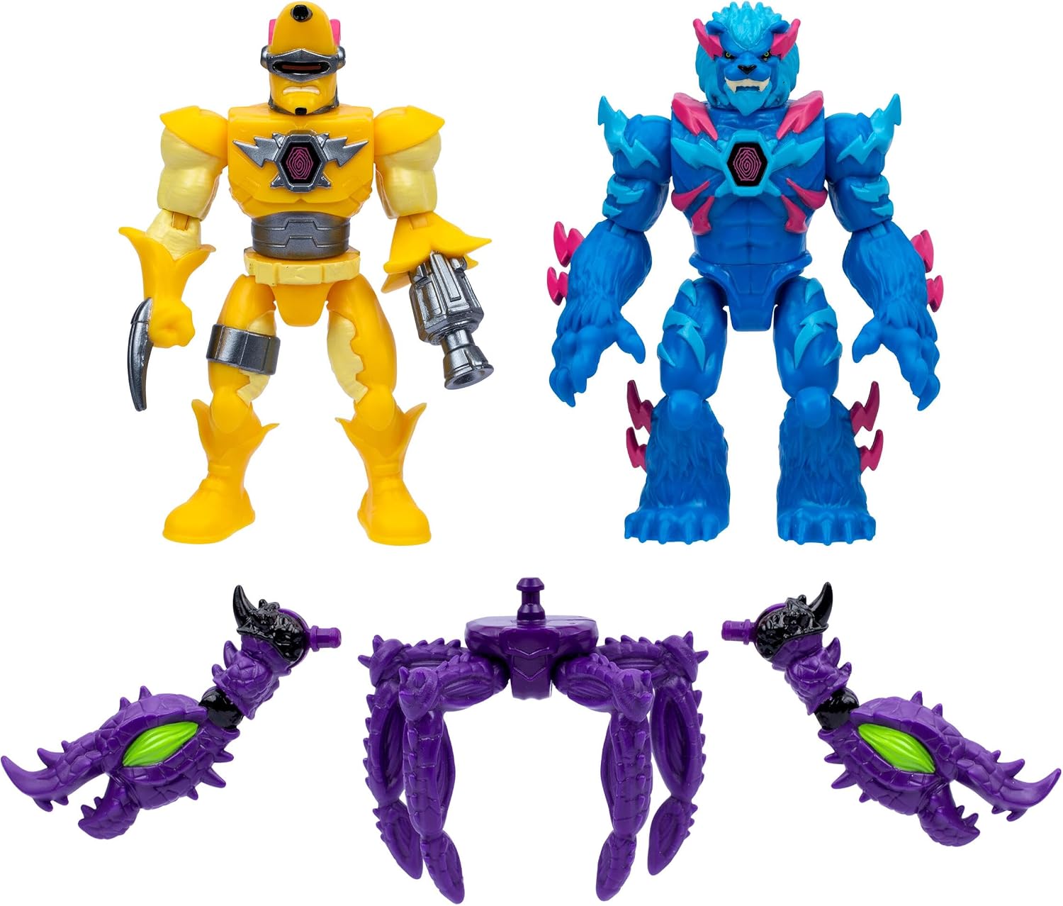 MRBEAST LAB Hybrids Multi Pack, Liger vs Banana-Man | 2 mix & match beast figures plus Golden Panther Dragon parts to collect; fuse combinations, MrBeast fans