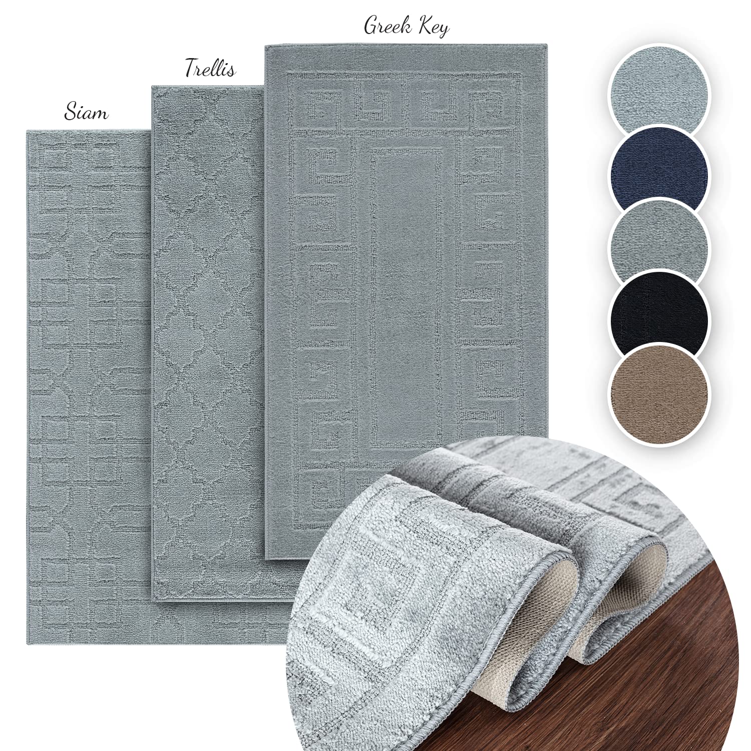 GULLAMBO Door Mat, Non Slip Door Mats Indoor Washable For Tiles Lino lamination Wood Flooring, Washable Front Door Mat Inside - Image 2