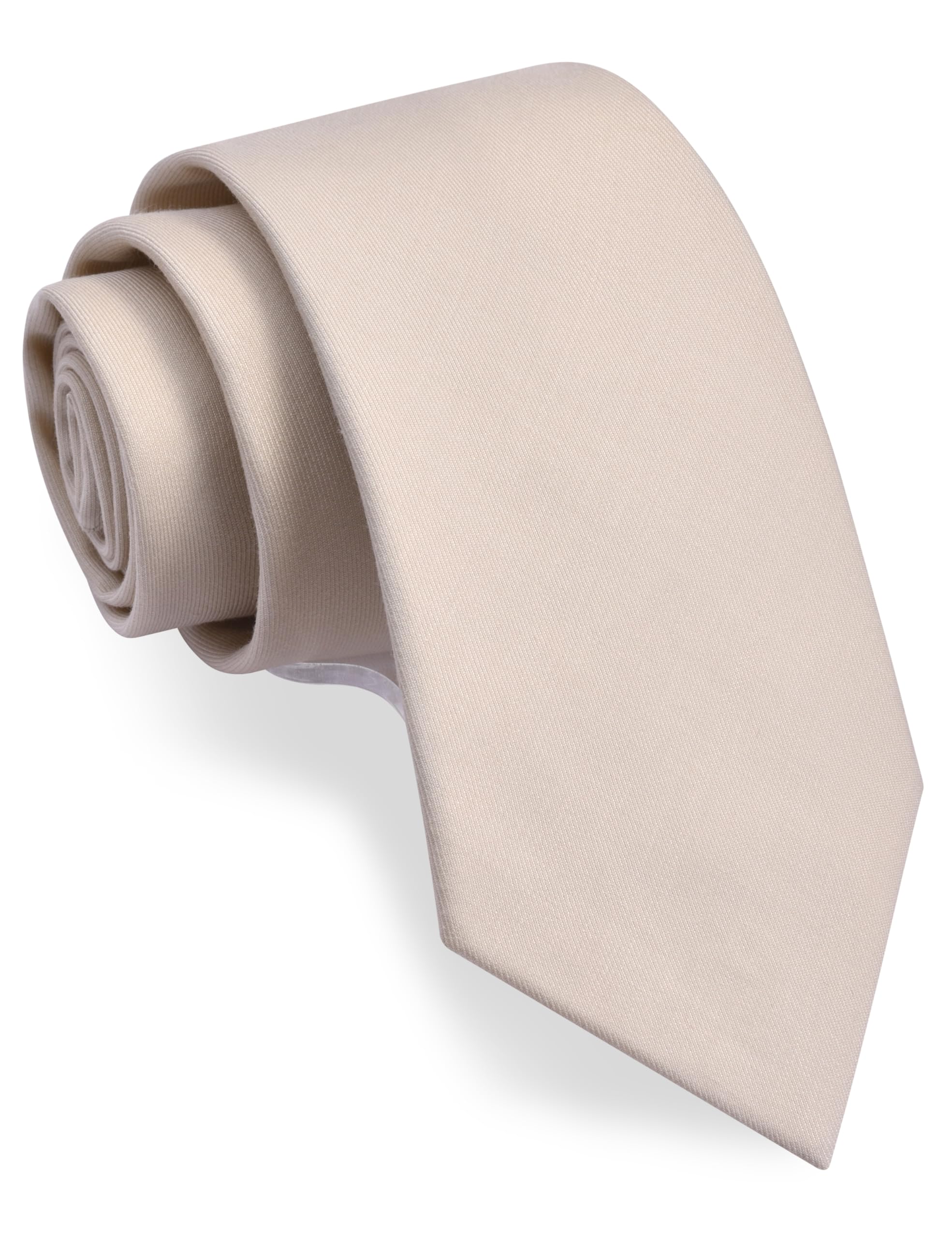 GUSLESON 3.15"（8cm） Solid Necktie Tartan Woven TR Material Tie + Gift Box