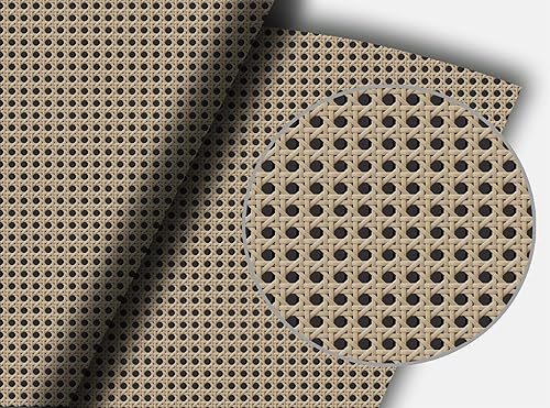 Miniatura 6 de Papel tapiz de ratán para despegar y pegar para muebles de dormitorio, papel extraíble para decoración de pared, 17.7 x 118 pulgadas, 14.5 pies