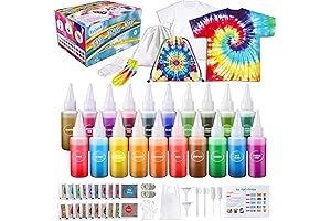 Tie Dye Set Kit for Kids Ages 3+ & Adults, Gifts for...