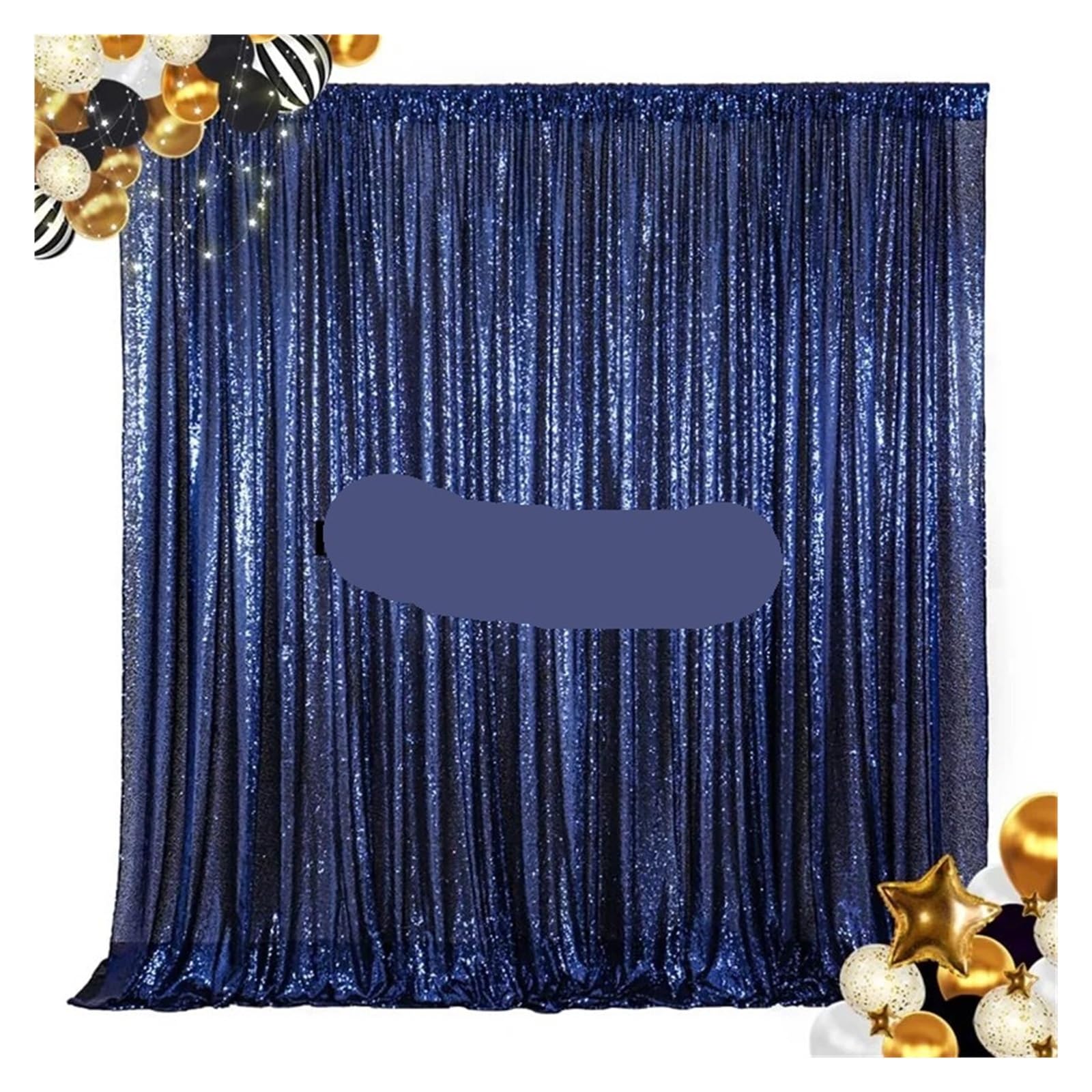 Rideau de Toile Fond Mariage à Paillettes Brillantes