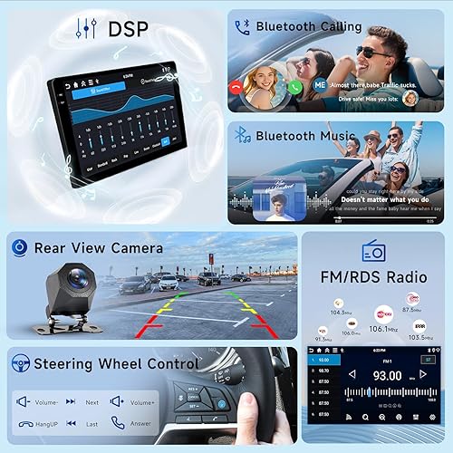 Miniatura 5 de Hodozzy Radio 4G+128G para Honda CRV 1997-2001 con Carplay inalámbrico Android Auto, pantalla táctil Incell de 9 pulgadas, estéreo de coche doble