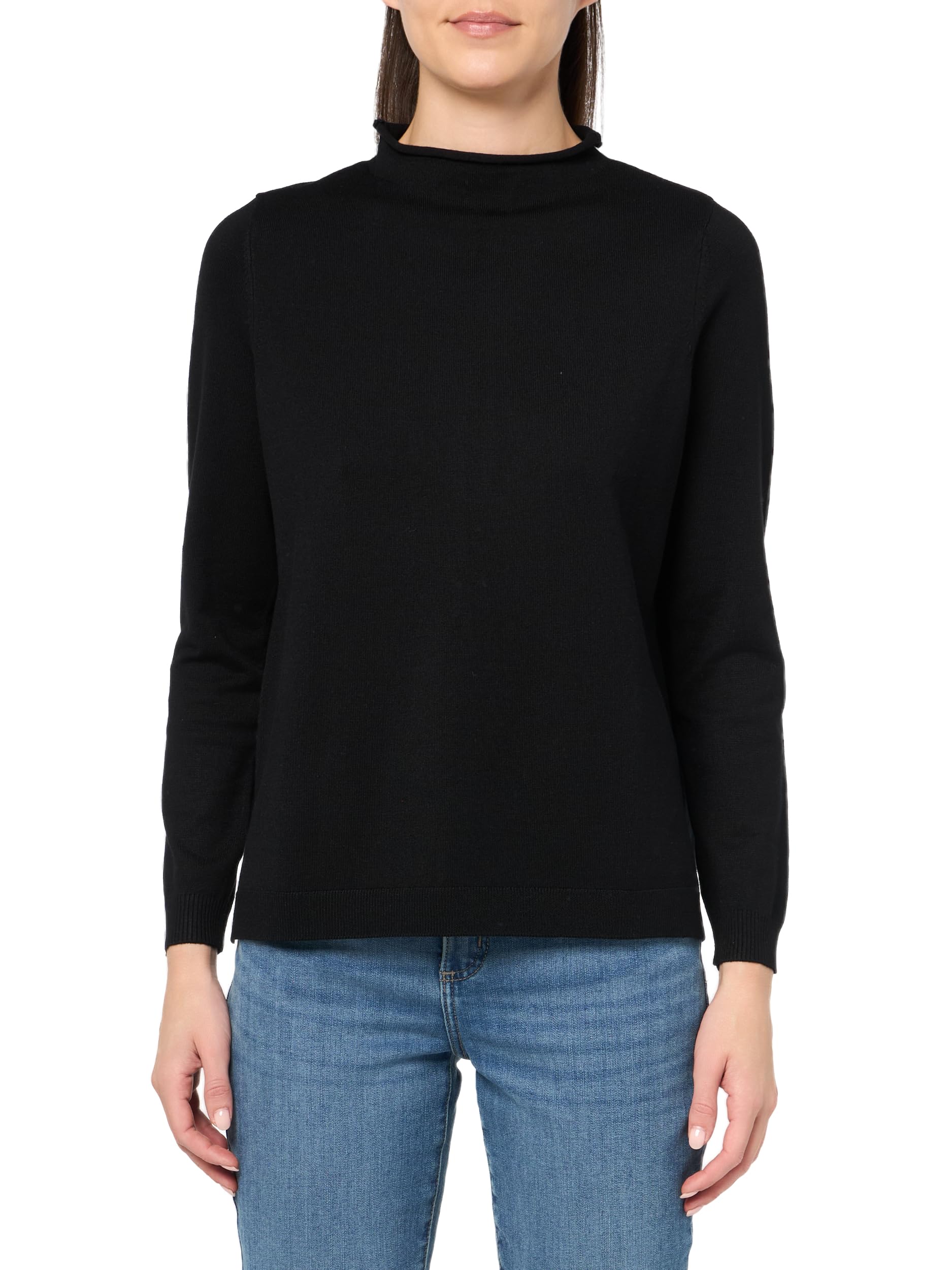 Adrianna Papell Womens Mock Neck Step Hem Sweater