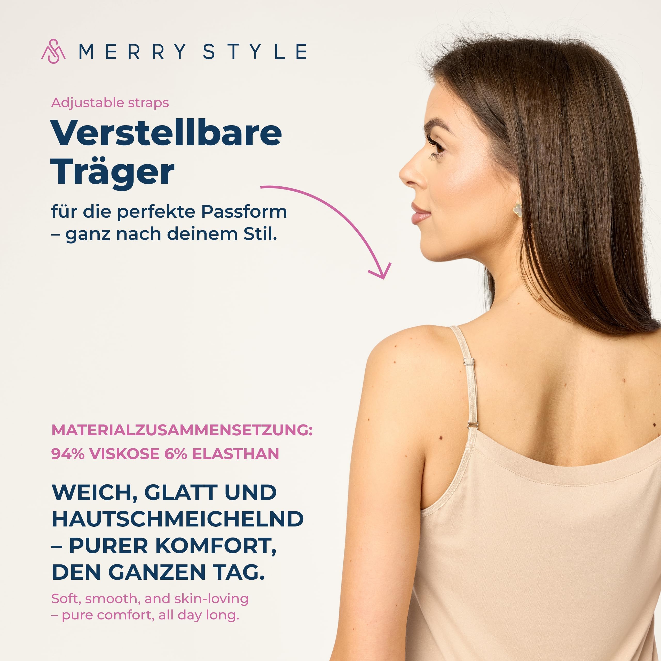 Merry Style Halka Damska na Regulowanych Ramiączkach MS10-315