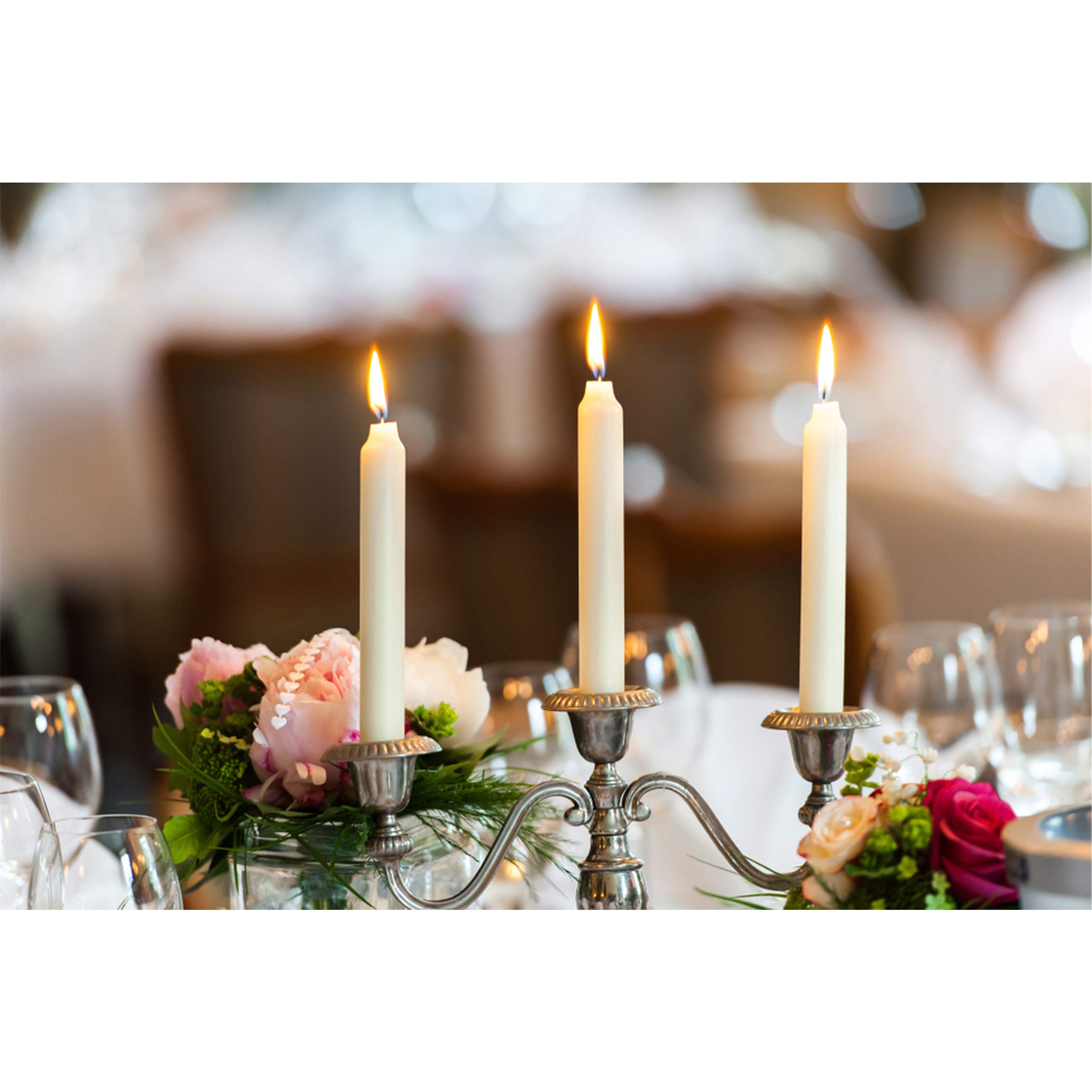 Fancy Dinner Table Candles