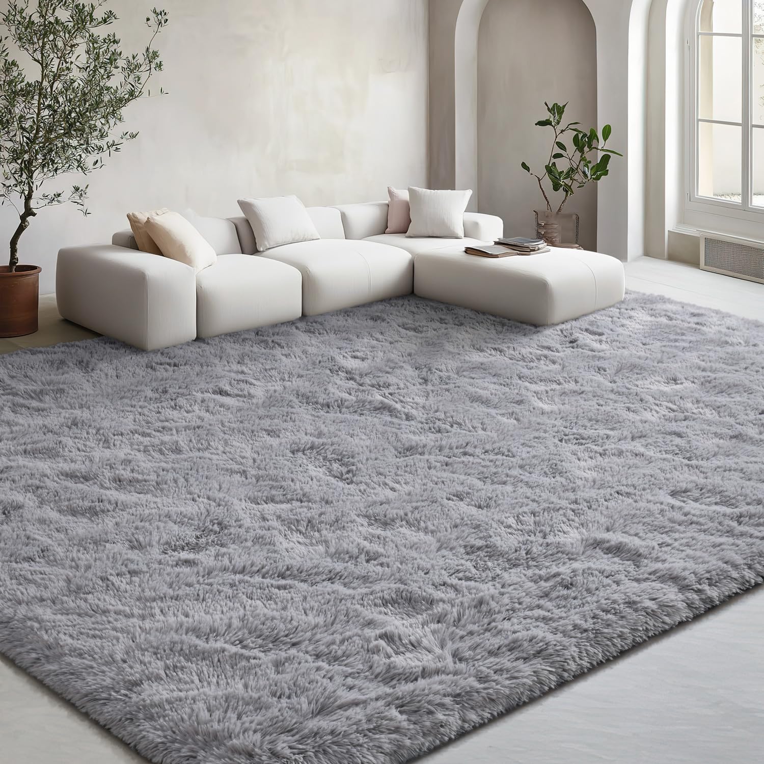 EVOIONOS 5x8 Washable Large Area Rug for Living Room, Fluffy Shag Rug for Bedroom, Ultra Soft Plush Non Slip Carpet for Indoor Floor Bedside Nursery