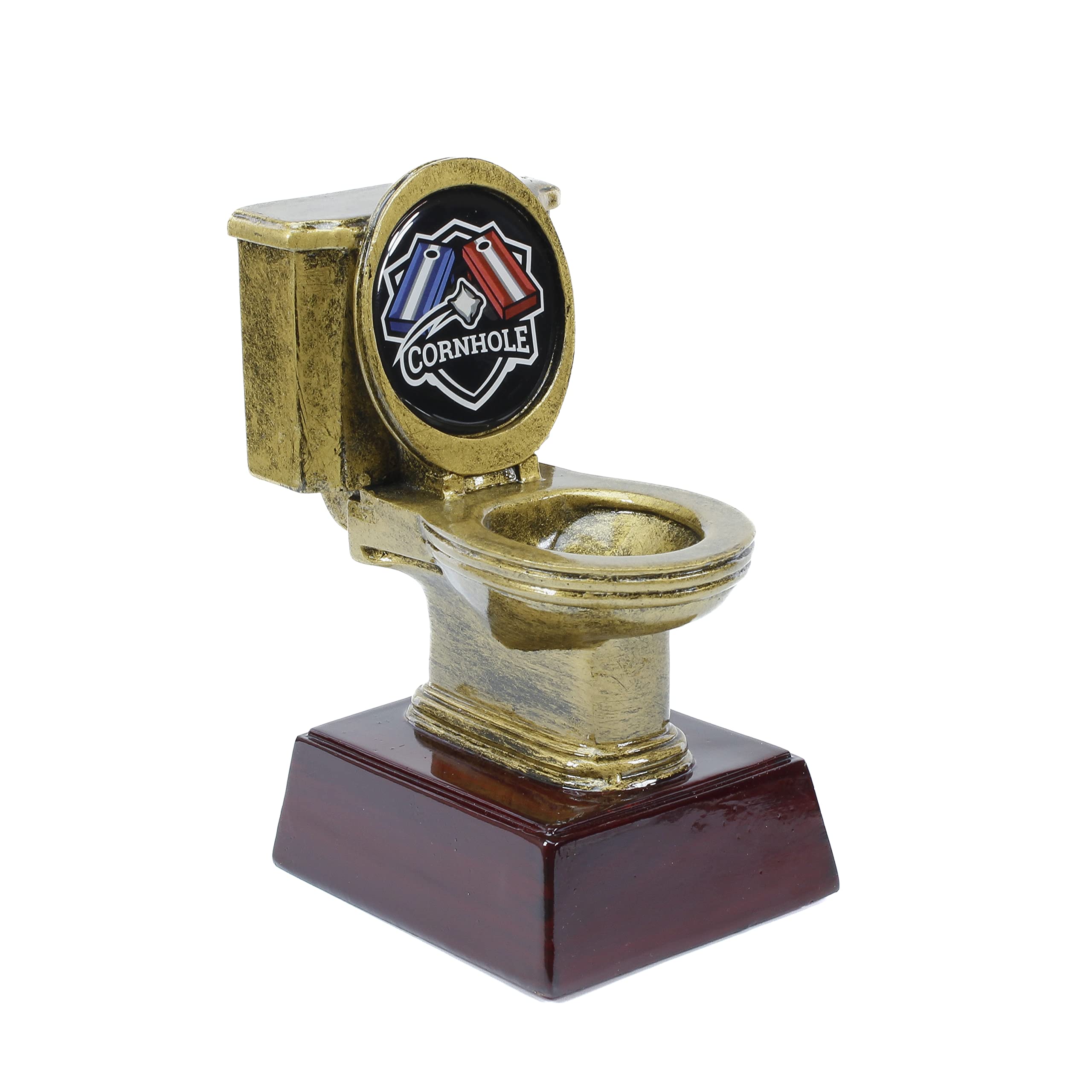 Snapklik.com : Gold Toilet Bowl Cornhole Trophy - 6 Inch Tall Cornhole ...
