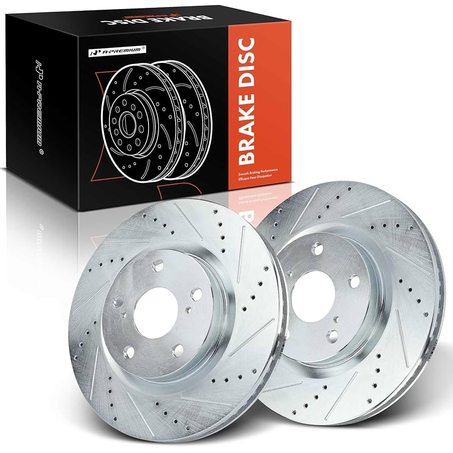 Amazon.com: A-Premium 11.65 inch (296mm) Front Drilled and