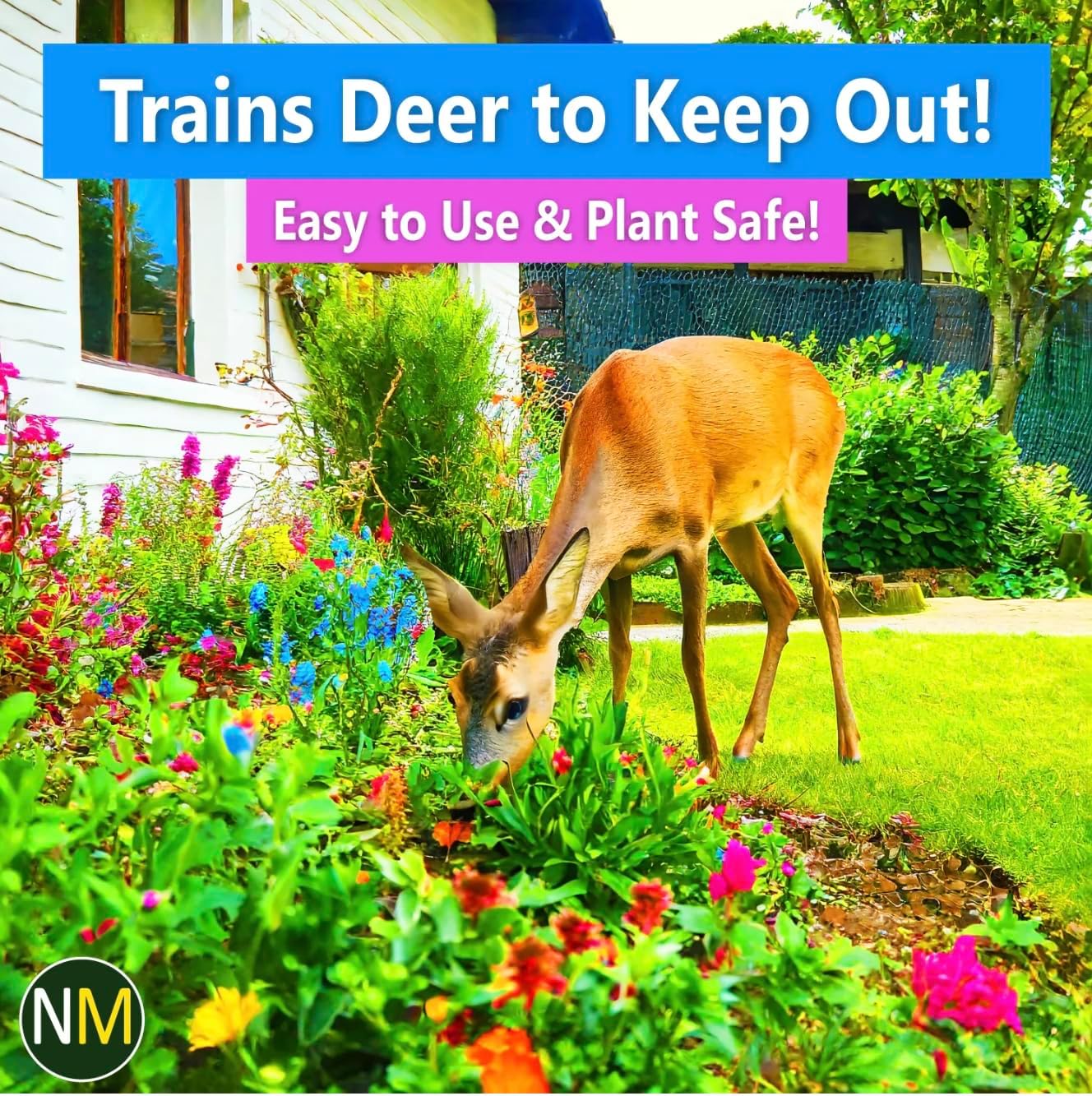 Nature's Mace Deer & Rabbit Repellent, 25 Pound Bag, Repel Deer from Your Home, Garden, Deterrent, Safe to use Around Children, Plants, Produce, Protect Your Garden Instantly, Plant Safe