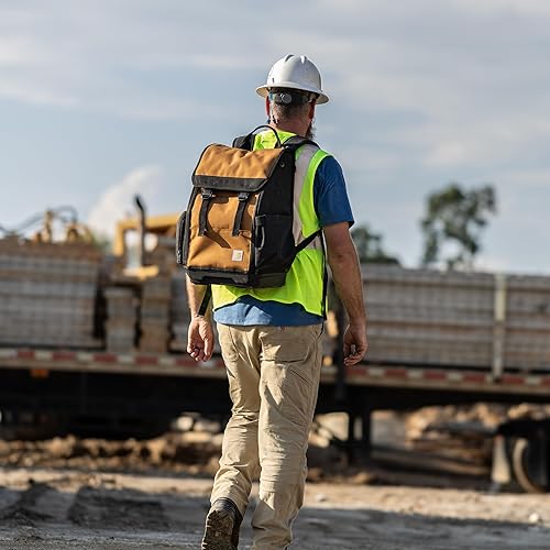 Miniatura 8 de Carhartt Bolsa de herramientas para hombre con correas de hombro ajustables, duradera, resistente al agua, organizador de herramientas