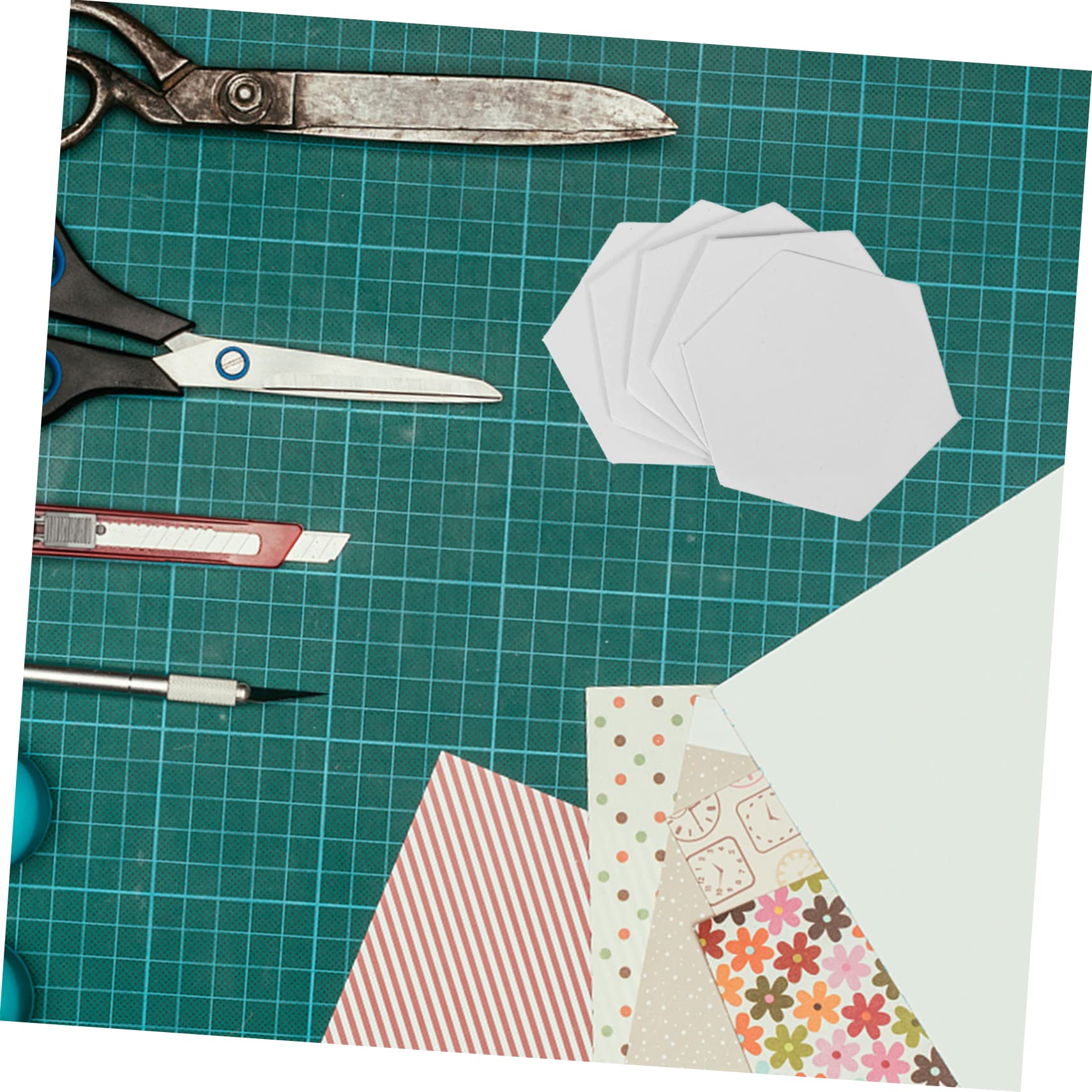 Gadpiparty 3 Set Carta Esagonale Decorativa Strumenti Per Patchwork Riutilizzabili Per Progetti Artigianali E Fai Da Te Leggeri E Facili Da Trasportare 300 Pezzi * 3