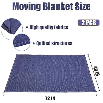 Premium Wool Mix Transit Blankets For Furniture Protection
