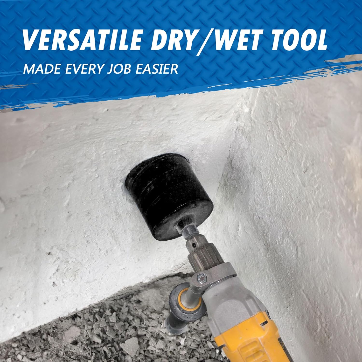 1-1/8インチ ドライ/ウェット 多目的コアビット 石工、コンクリート、天然石用 掘削深さ6インチ シャンクパイロットビット 5/