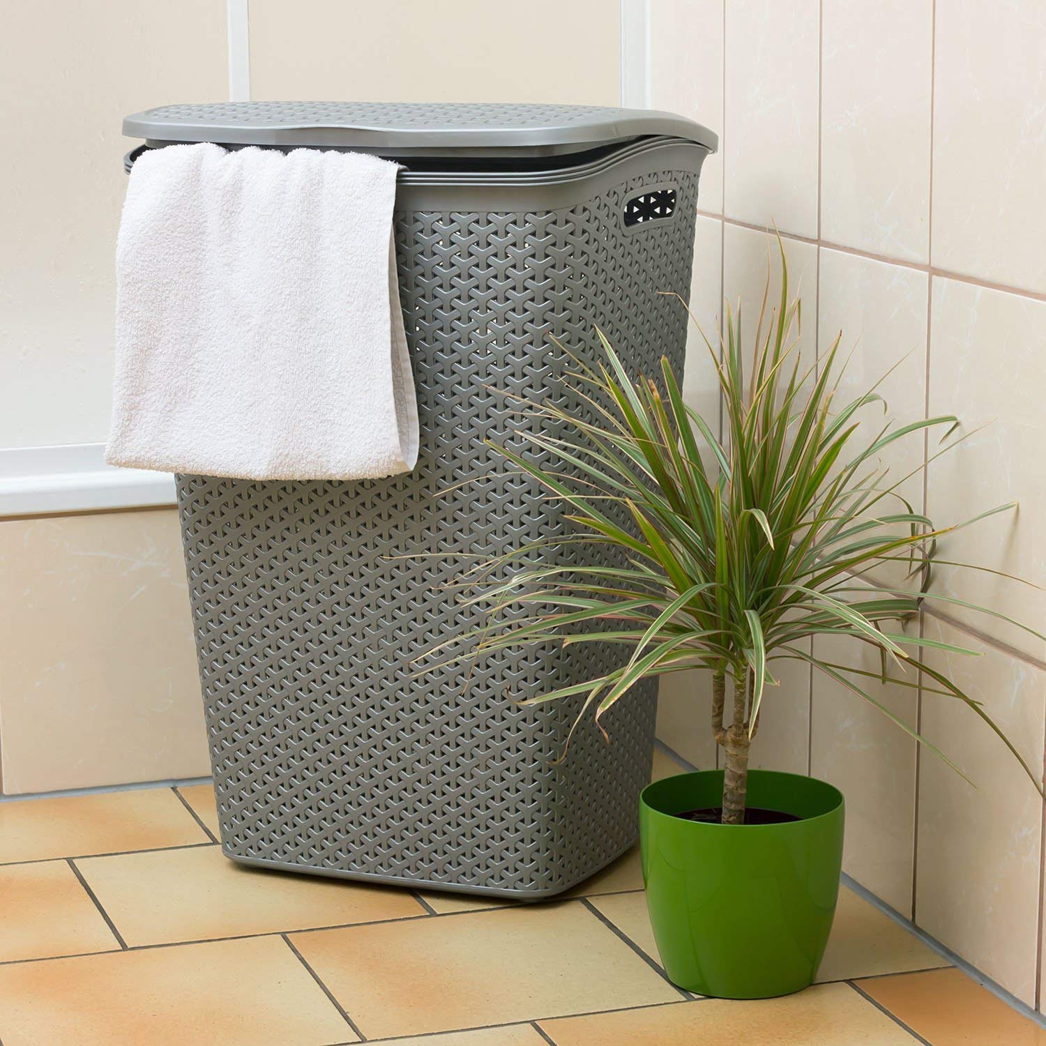 Curver Lingo Wasmand 55L 66,5x43,5x38 cm Wit