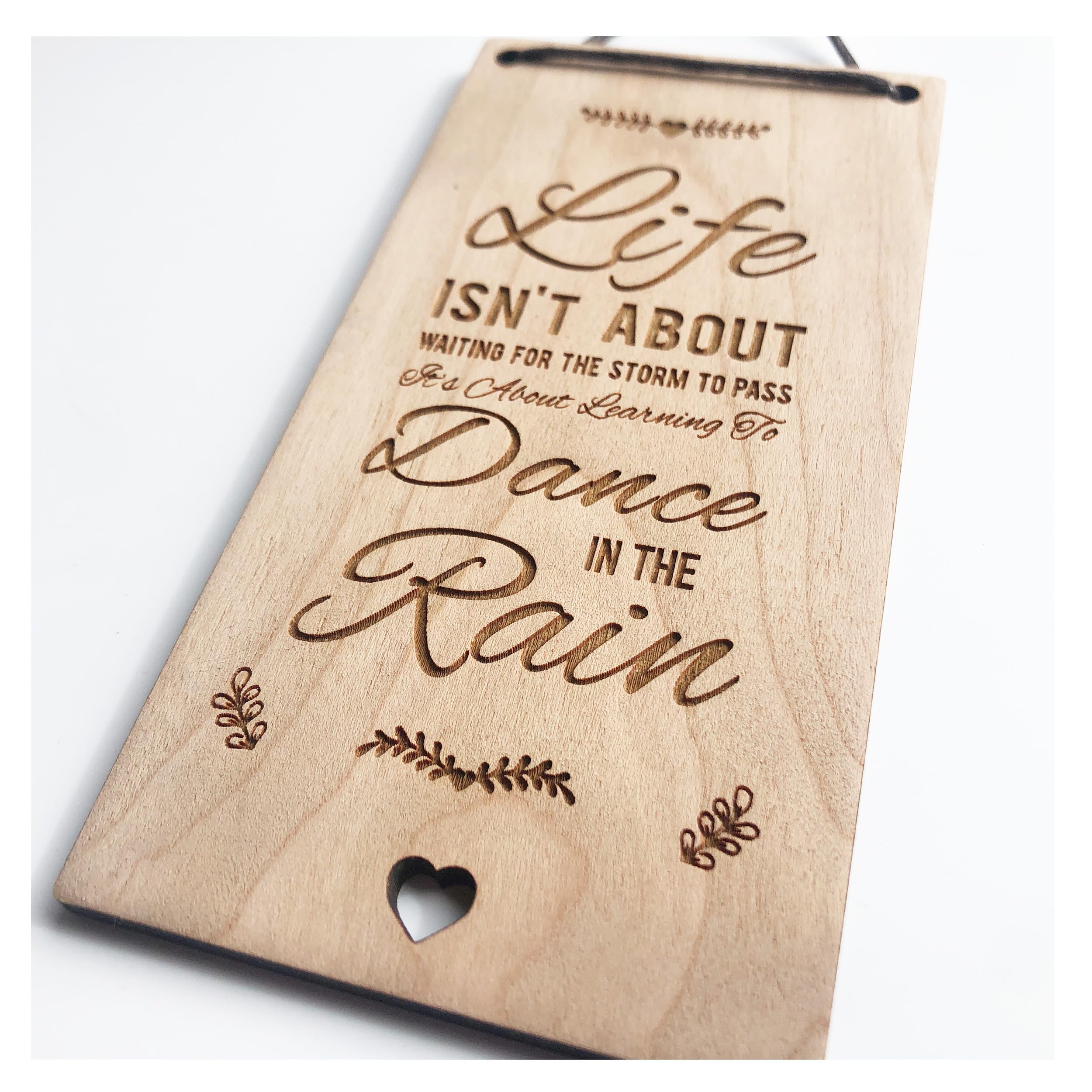 Lovethis** Life Isn't About Waiting Best Friend Sentiments Wooden Plaques - Cute Quotes And Sayings To Make Your Day Better (Life Isn't About Waiting)