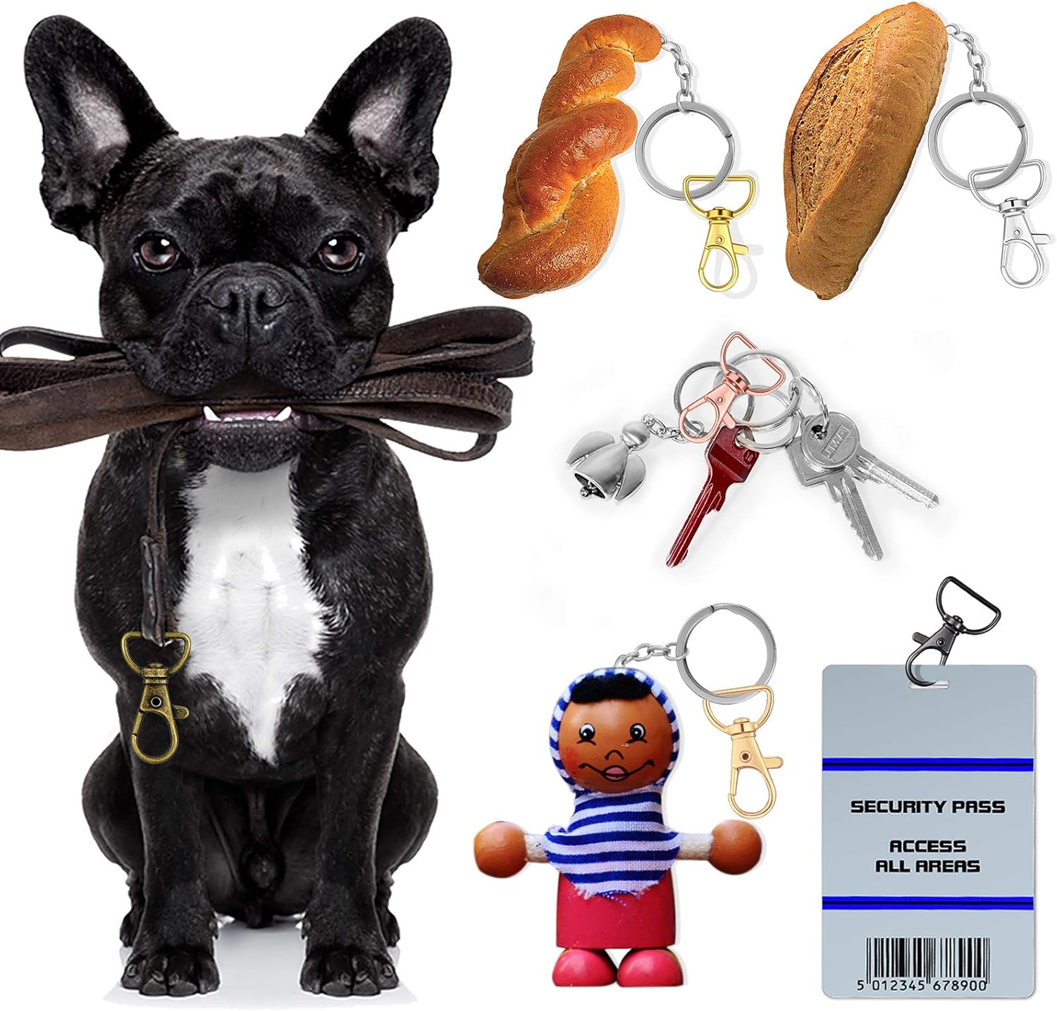 Hotop 35 Pieces Swivel Clasps Lanyard Snap Hooks Keychain Clip Hook Metal Lobster Claw Clasp with D Rings for Keychain Purse Hardware Sewing Craft Project(20 mm,Multiple Colors) - Image 5