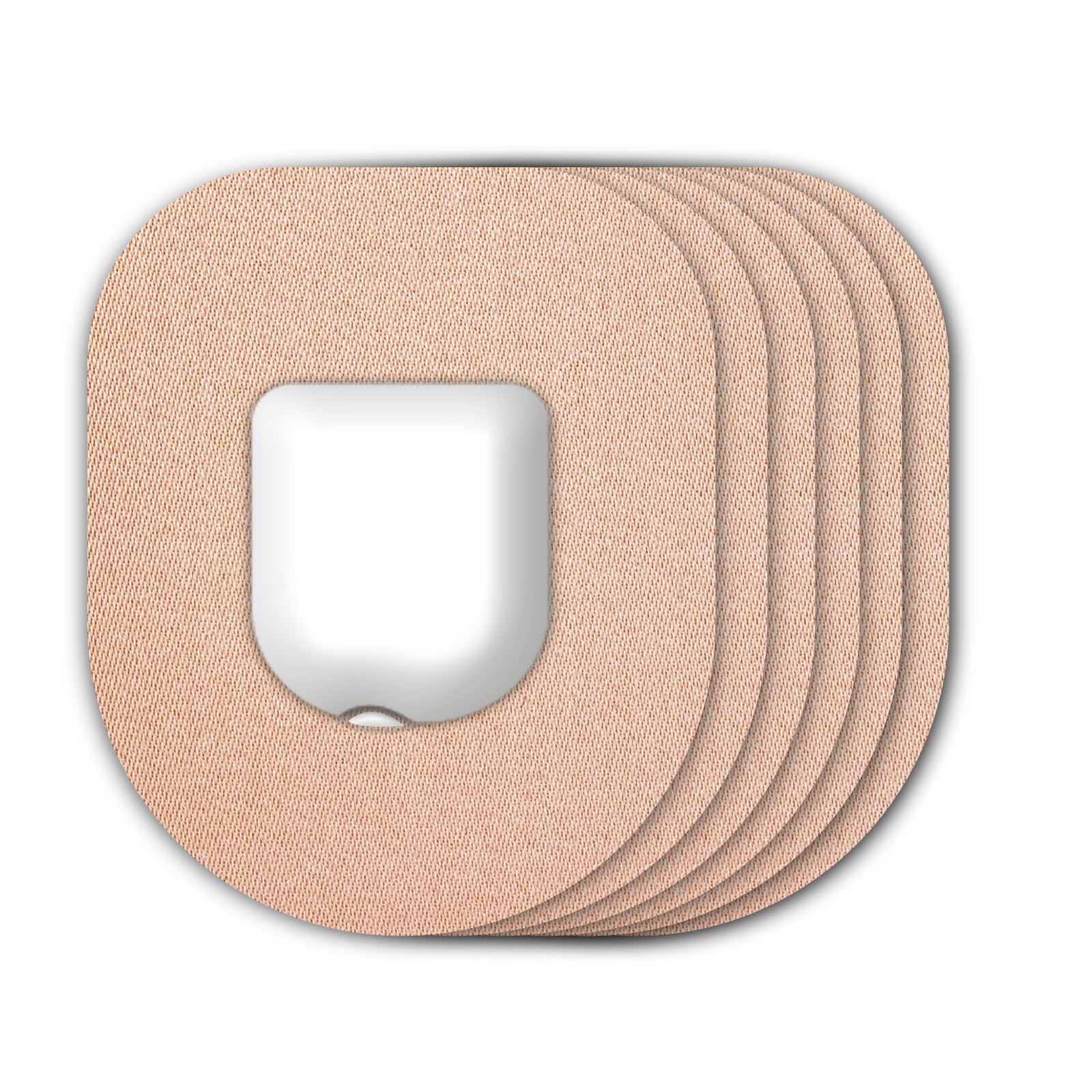 HONYOU 25Pack Omnipod 5 Overpatches Waterproof & Sweatproof, Pod Pals Omni Pod 5 Adhesive Overlay Hypoallergenic & Latex Free Flexible Omnipod 5 Patches, Beige