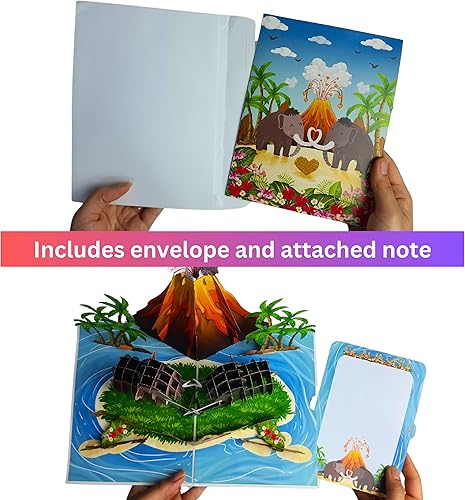 Miniatura 4 de HEARTAGS Tarjeta de San Valentín desplegable con texto en inglés "I Lava You", tarjetas para el día de San Valentín para marido, esposa, él, ella,