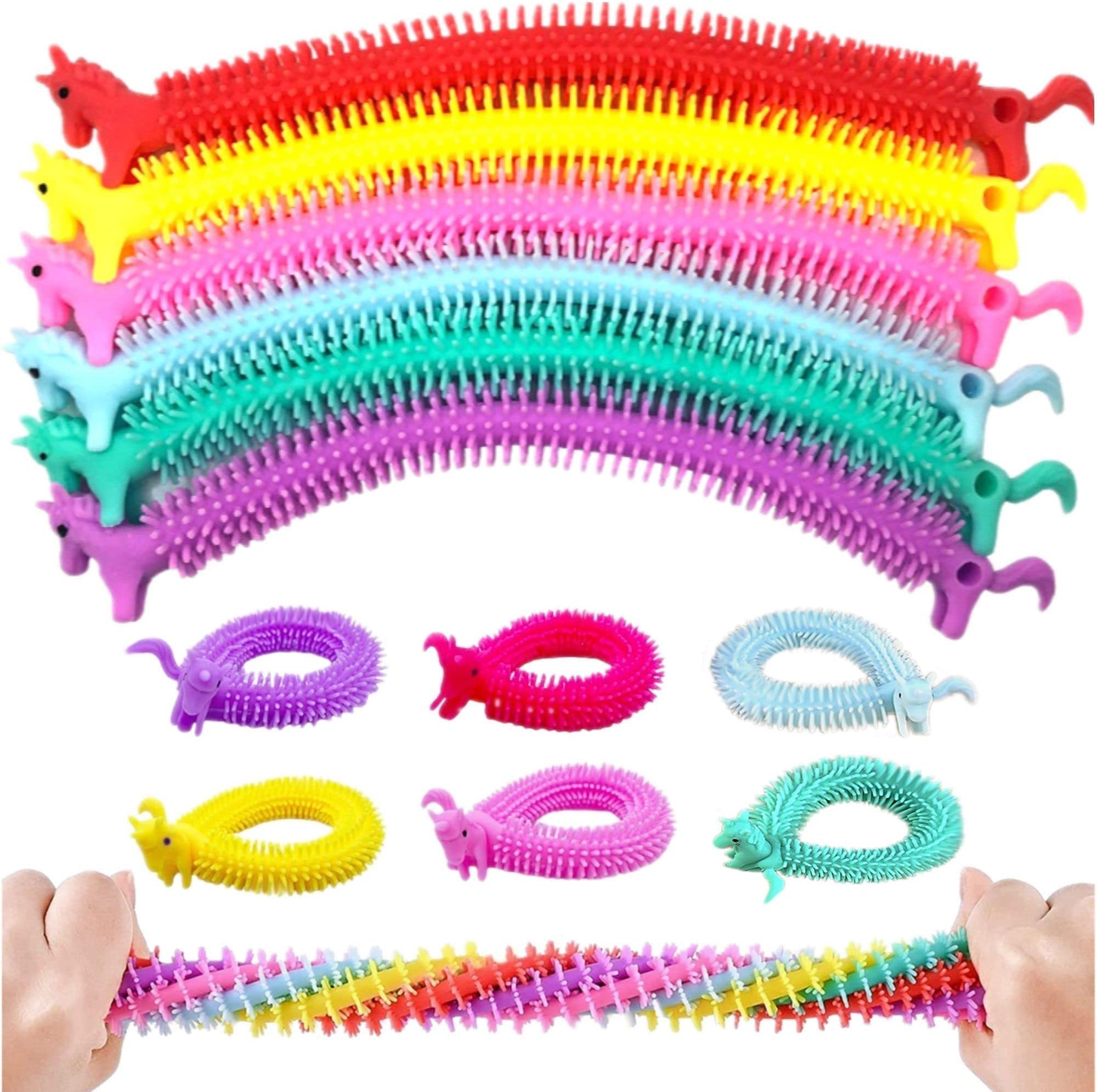 Steemjoey Unicorn Fidget Toys, Colourful Sensory Fidget, Helps Adults and Children, Relieve Stress and Tension, OCD, ADHD, Autism (Pack of 6)