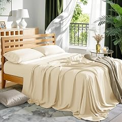 LBRO2M 100 Rayon Derived from Bam Boo Sheet Set Queen Size 19 Deep Pocket Cooling Bed Sheets 4