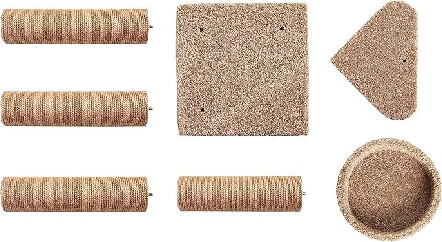 Foto 6 de 6 de Amazon Basics - Torre multinivel para gatos con postes rascadores para uso doméstico en interiores, color…