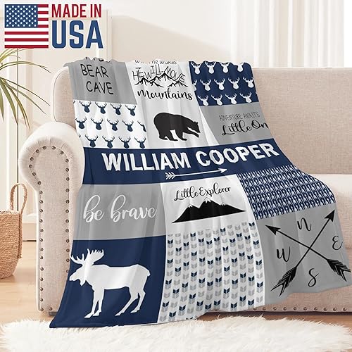 Miniatura 4 de Differ More Regalos para bebé niño  Manta de bebé con nombres personalizados para niños y niñas  Manta para bebé recién nacido con nombre  Cosas de