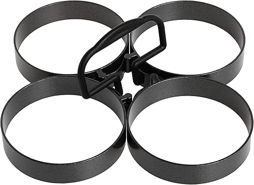 Nonstick anillo de silicona para panqueques y huevos 4 unidades talla única  Negro