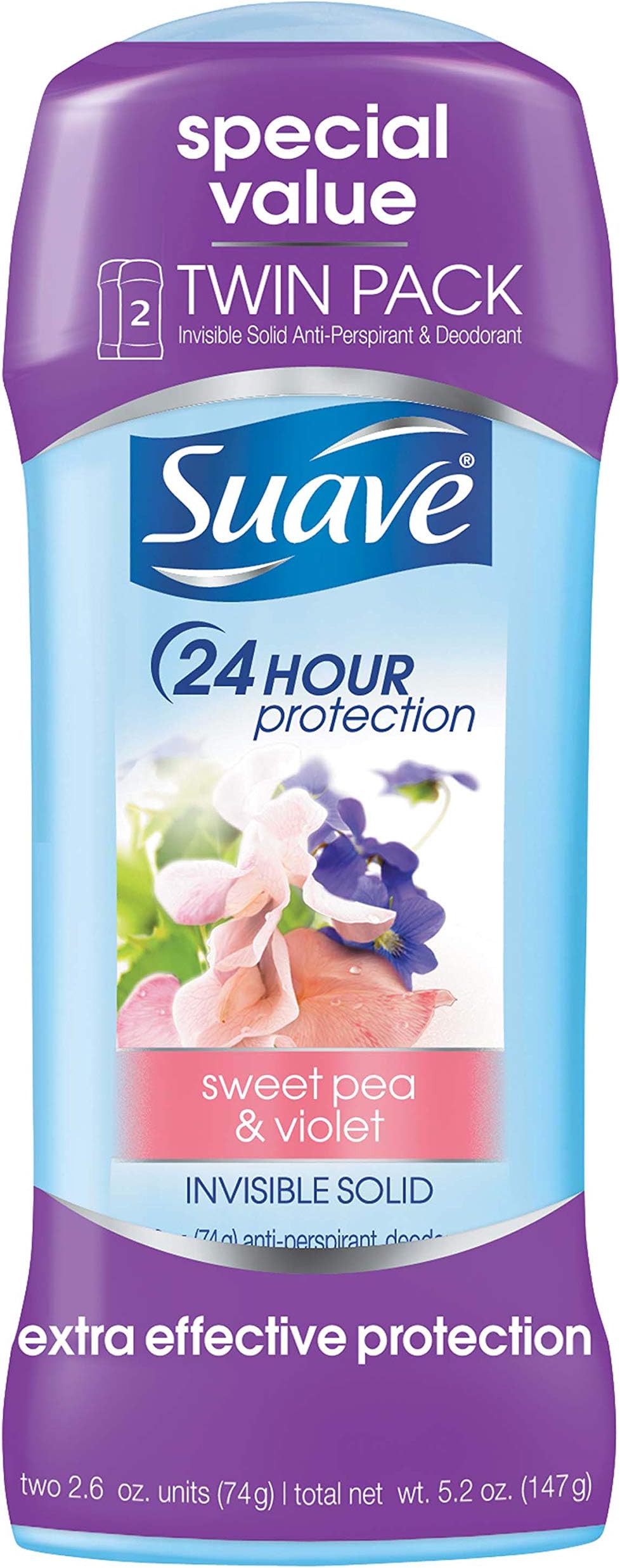 Suave Sweet Pea & Violet Invisible Deodorant & Antiperspirant