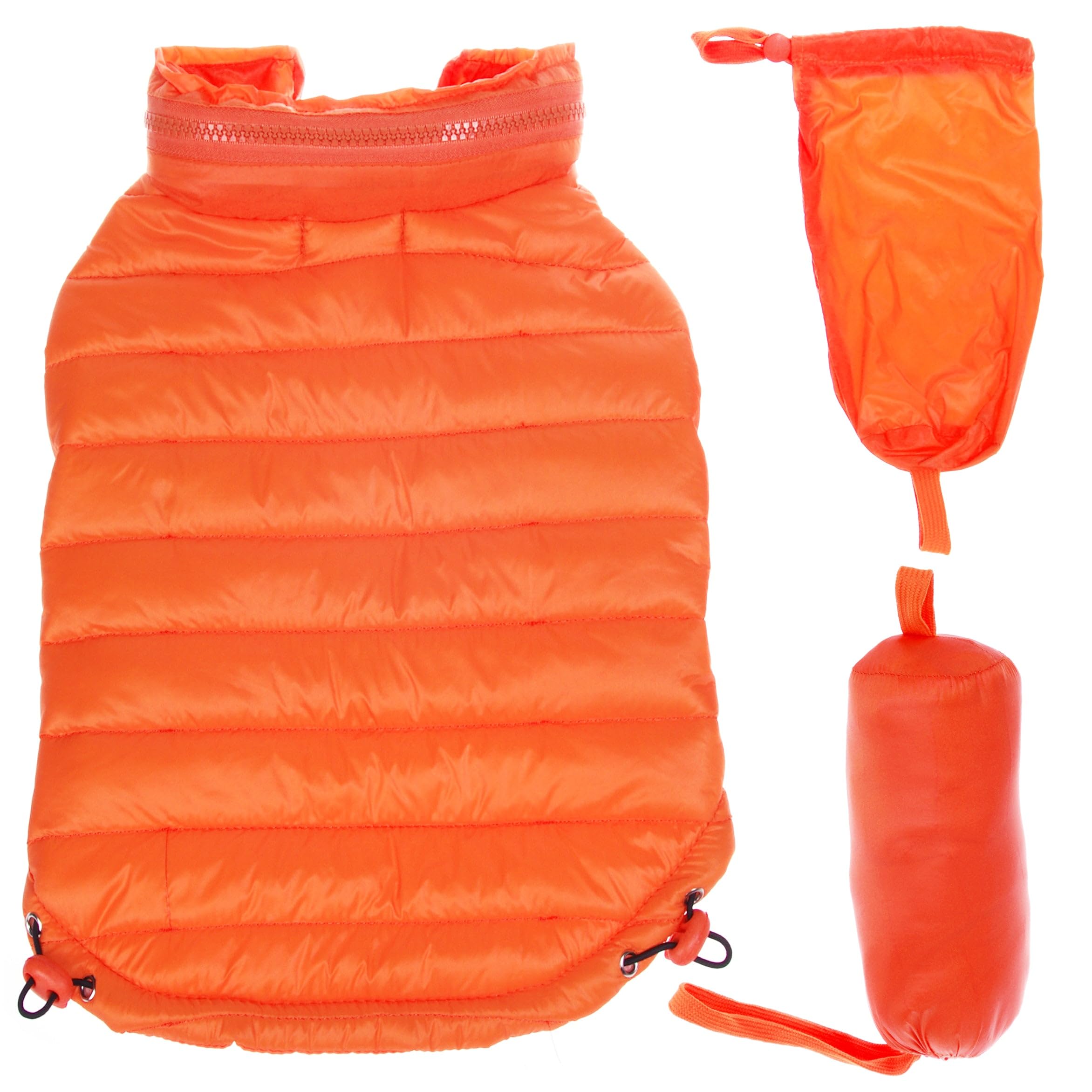 Pet Life Manteau léger réglable pour Animal Domestique Orange Taille L