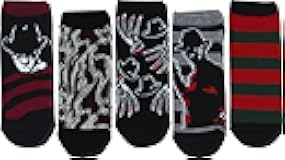 A Nightmare On Elm Street Freddy Krueger Women's Low-Cut Socks, 5-Pack, Size 4-10
