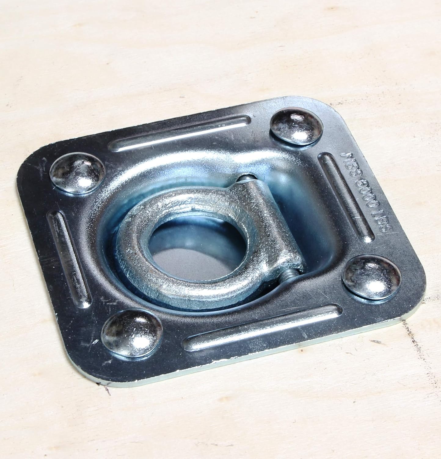 Pack of 8 - Recessed Tie Down Anchor with 3mm Thick Backer Plate and Carriage Bolts Included (6,000 lb. Capacity)