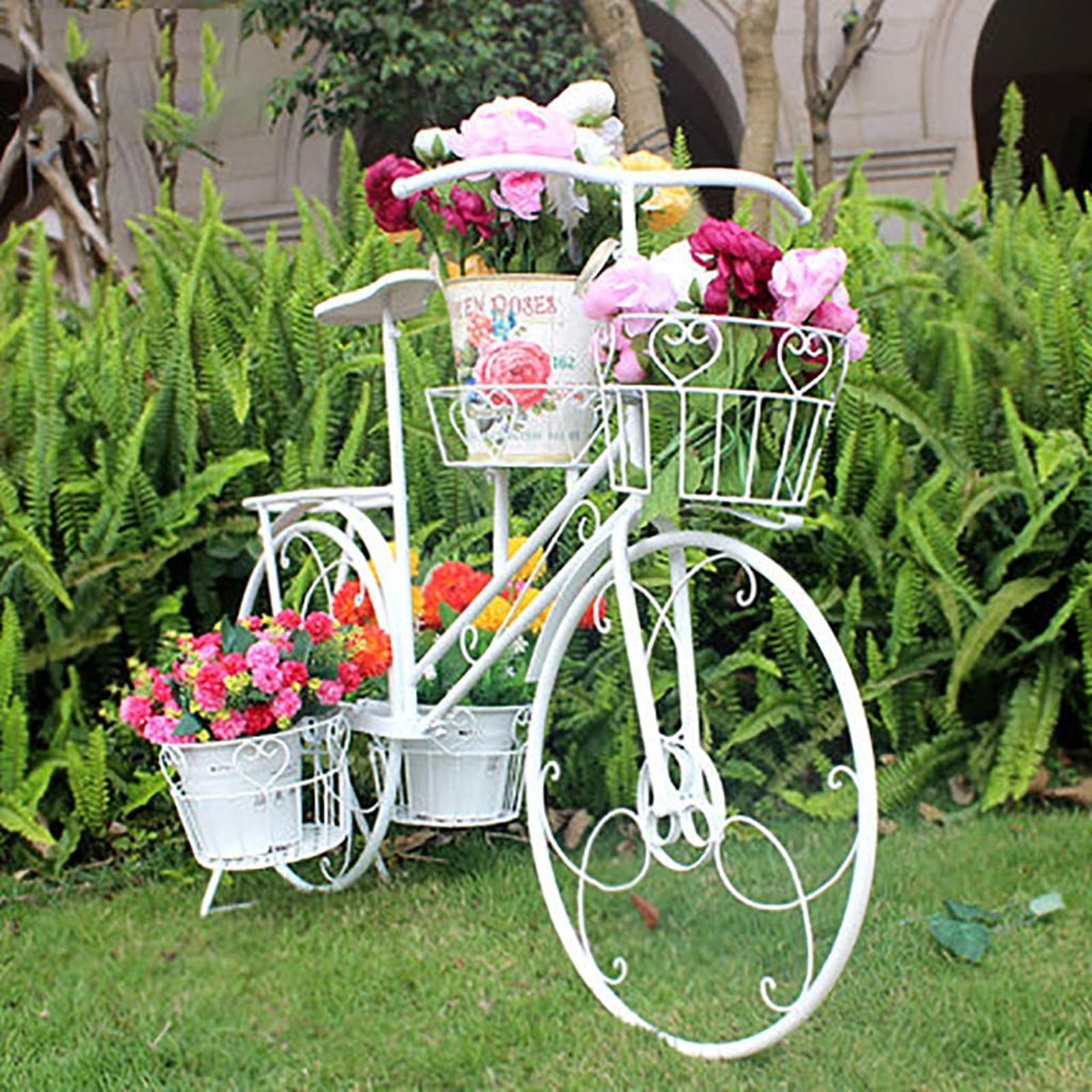 Jardin Vertical Unho Soporte De Maceta De Hierro Para Triciclo: