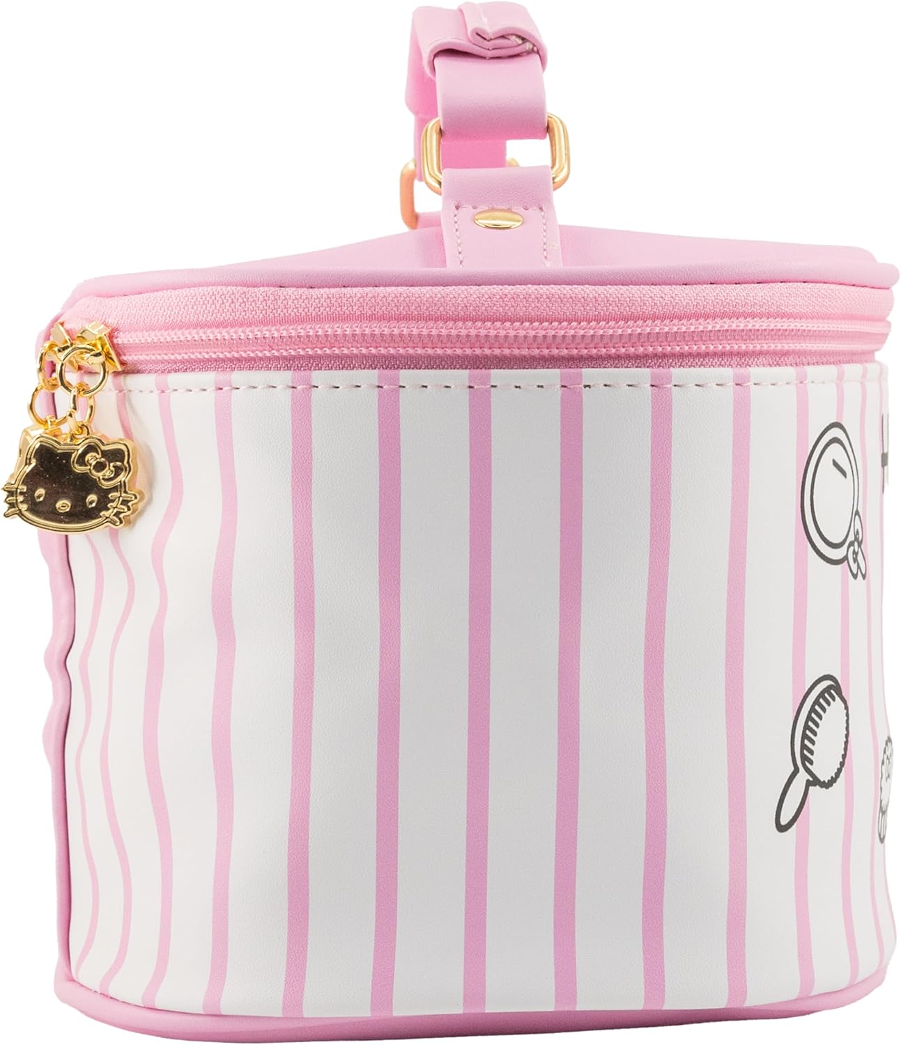 Sanrio Hello Kitty Makeup Bag – Makeup Organizer, Travel Toiletry Bag for Women & Girls | Cute Cosmetic Bag, Train Case for Kids, Travel Bag, Toiletry Bag for Women, Make up Storage | Ages 3+ - Image 3