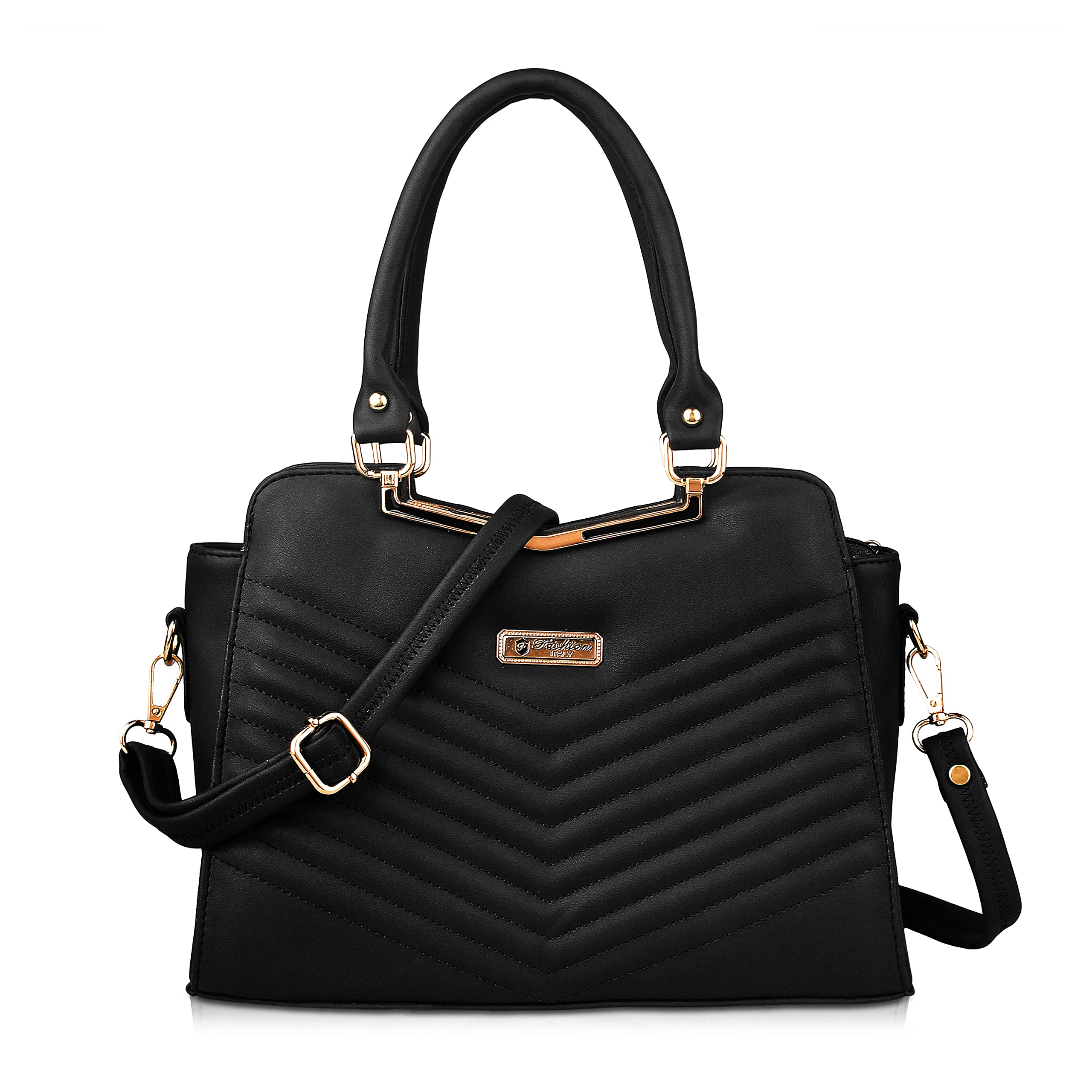 Fiesto Fashion Womens Latest & Stylish PU Leather Top Handle Sling Handbags For Ladies & Girls - Extra Spacious (Black) (B0BLQB5Y9T) Amazon Price History, Amazon Price Tracker