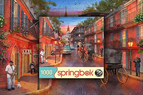 Miniatura 7 de Springbok 's - Rompecabezas de 1000 piezas Bourbon Street, fabricado en Estados Unidos
