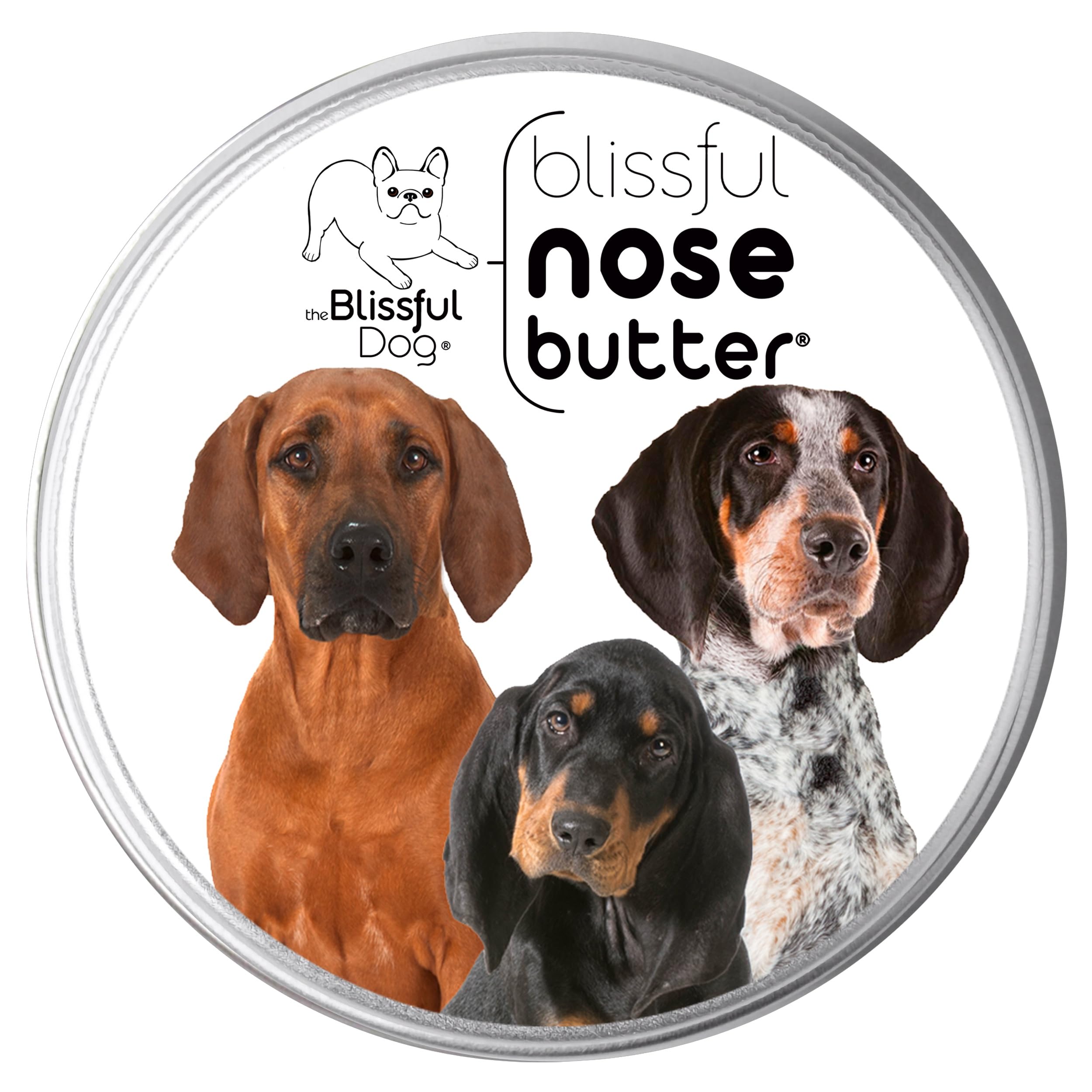 The Blissful Dog Coonhound Unscented Nose Butter, 2-Ounce