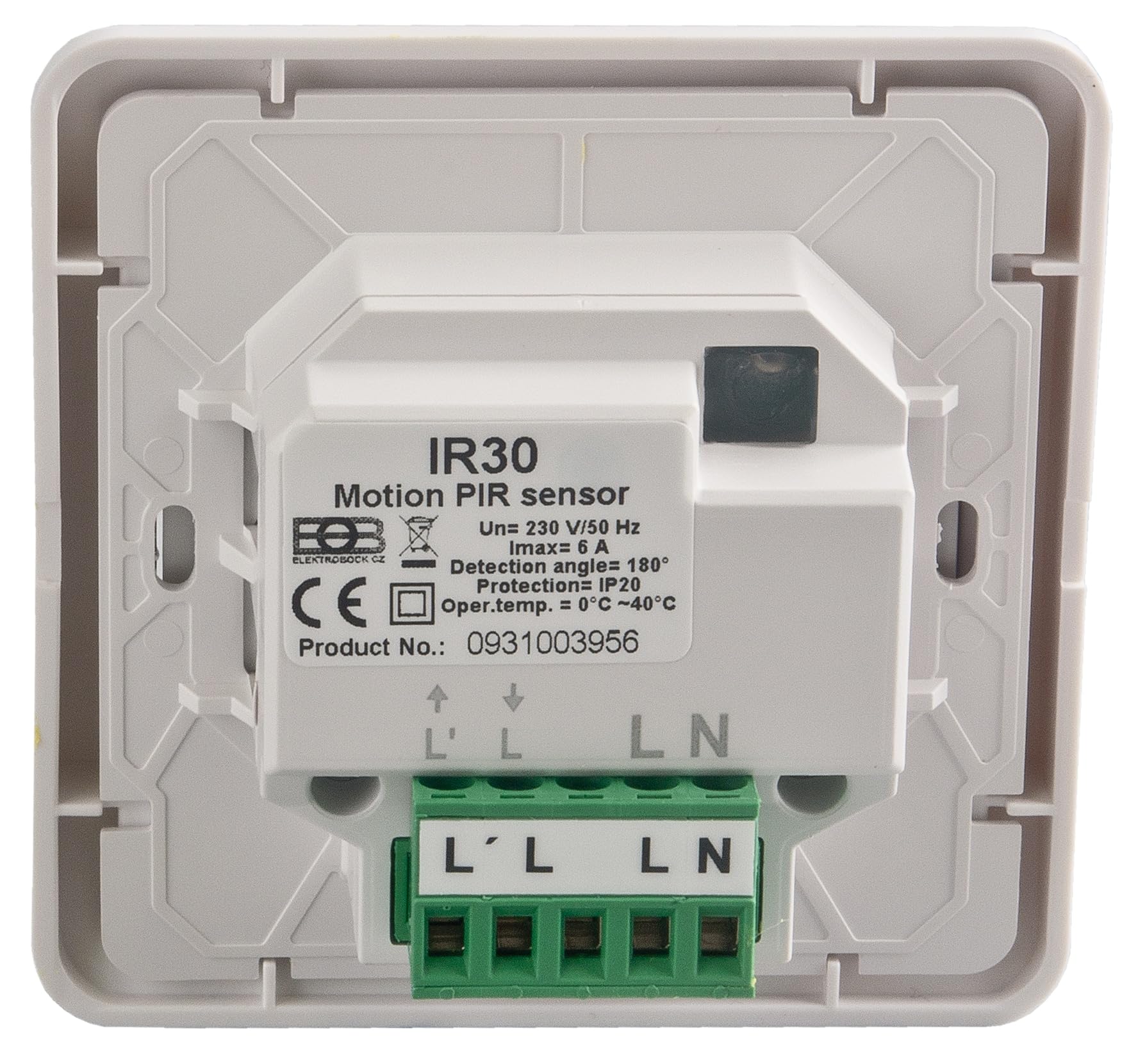 Elektrobock Unterputz IR-Bewegungsmelder IR30, Weiß