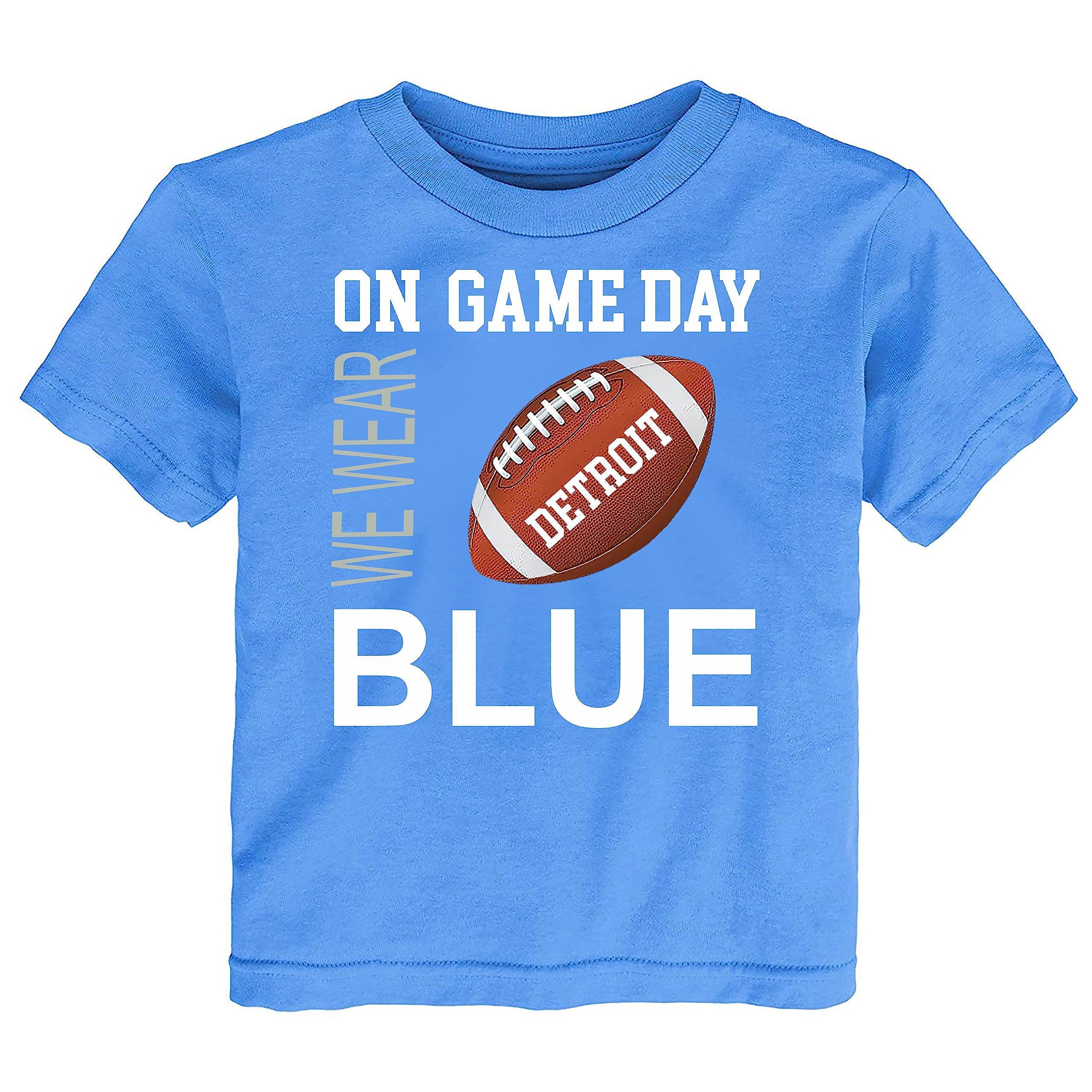 Future Tailgater On Game Day Baby/Toddler T-Shirt for Detroit Fans Blue