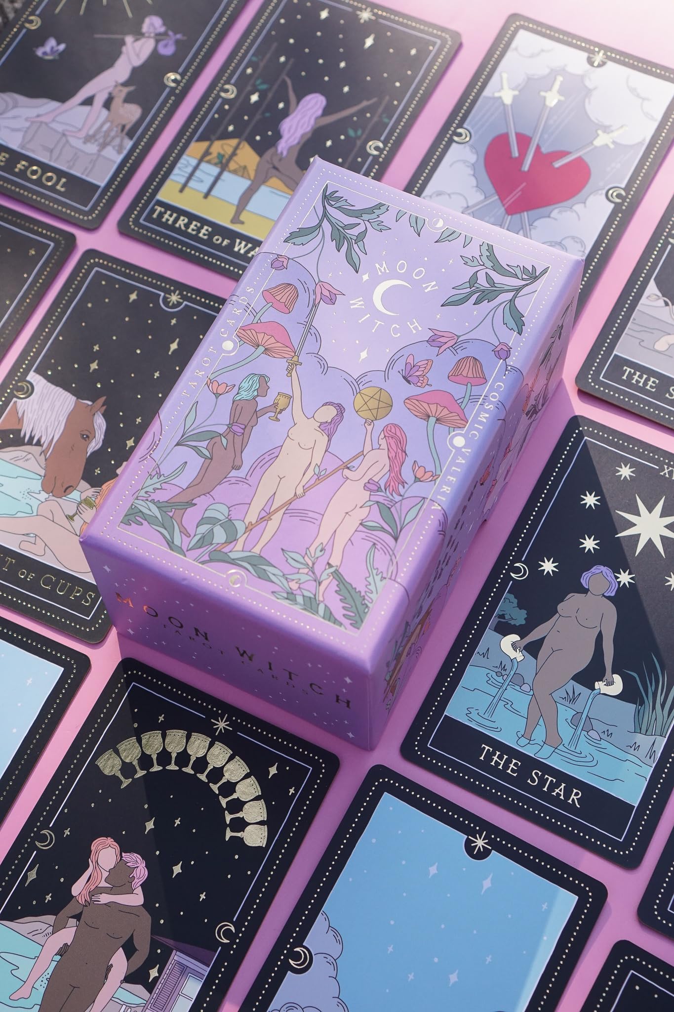 Cosmic Valeria Moon Witch Tarot: A 78-Card Deck and Guidebook