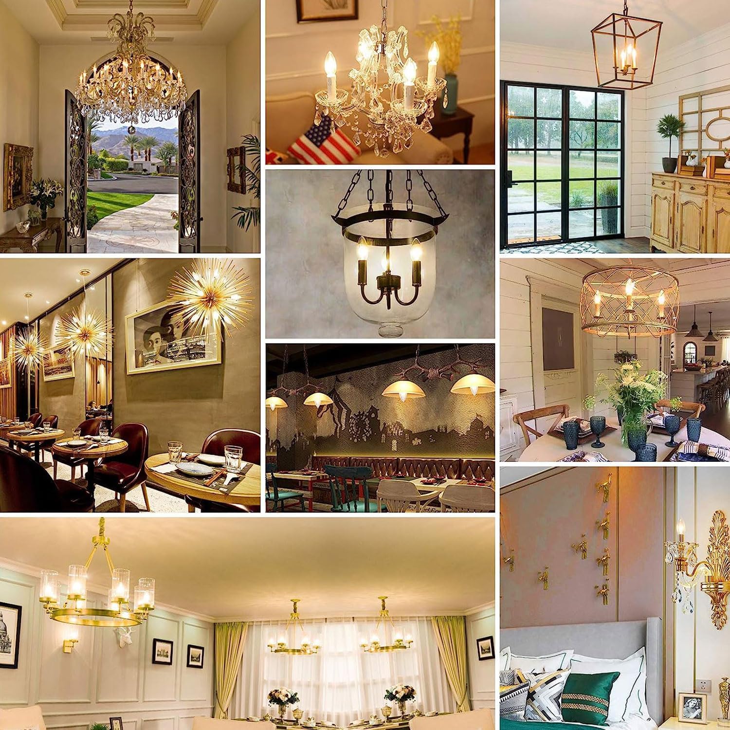 60W Incandescent Torpedo Tip Chandelier - 60W Equivalent Medium E26 Candelabra TipIncandescent Clear Dimmable Light Bulbs and Medium — view 9