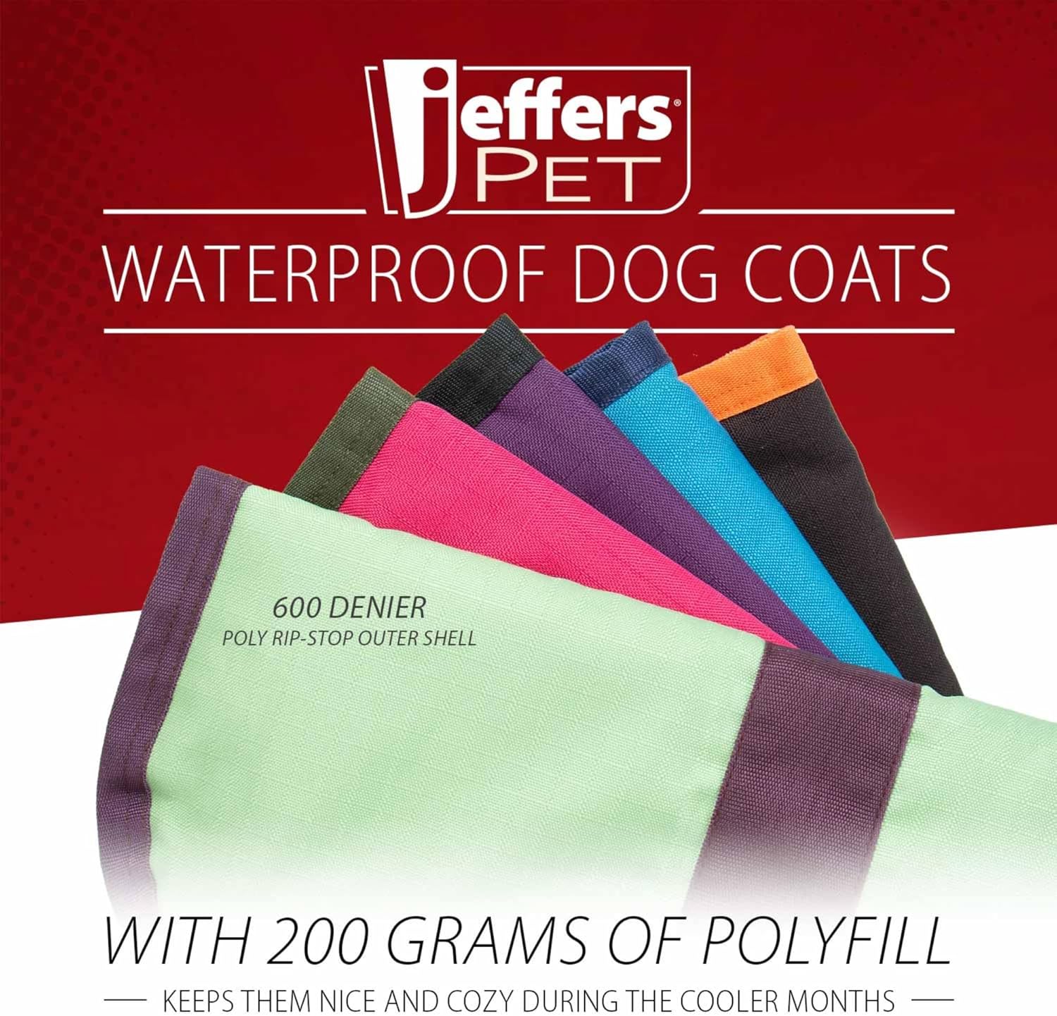 Jeffers Breathe Comfort Ripstop Dog Blanket, Purple/Black, 28" Large - Waterproof, Windproof, Breathable, Durable - Ideal for Outdoor, Indoor, Travel, Machine Washable Insulation