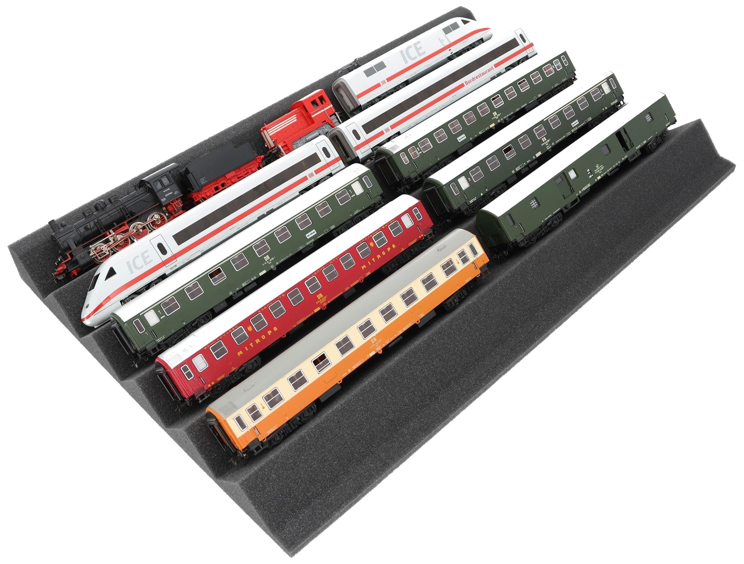 EUMEWDA01 Feldherr Zugliege - H0 Gauge - 5 przedzia³ów dla modeli lokomotyw kolejowych, wagonów i pojazdów., Amount:2 pcs.