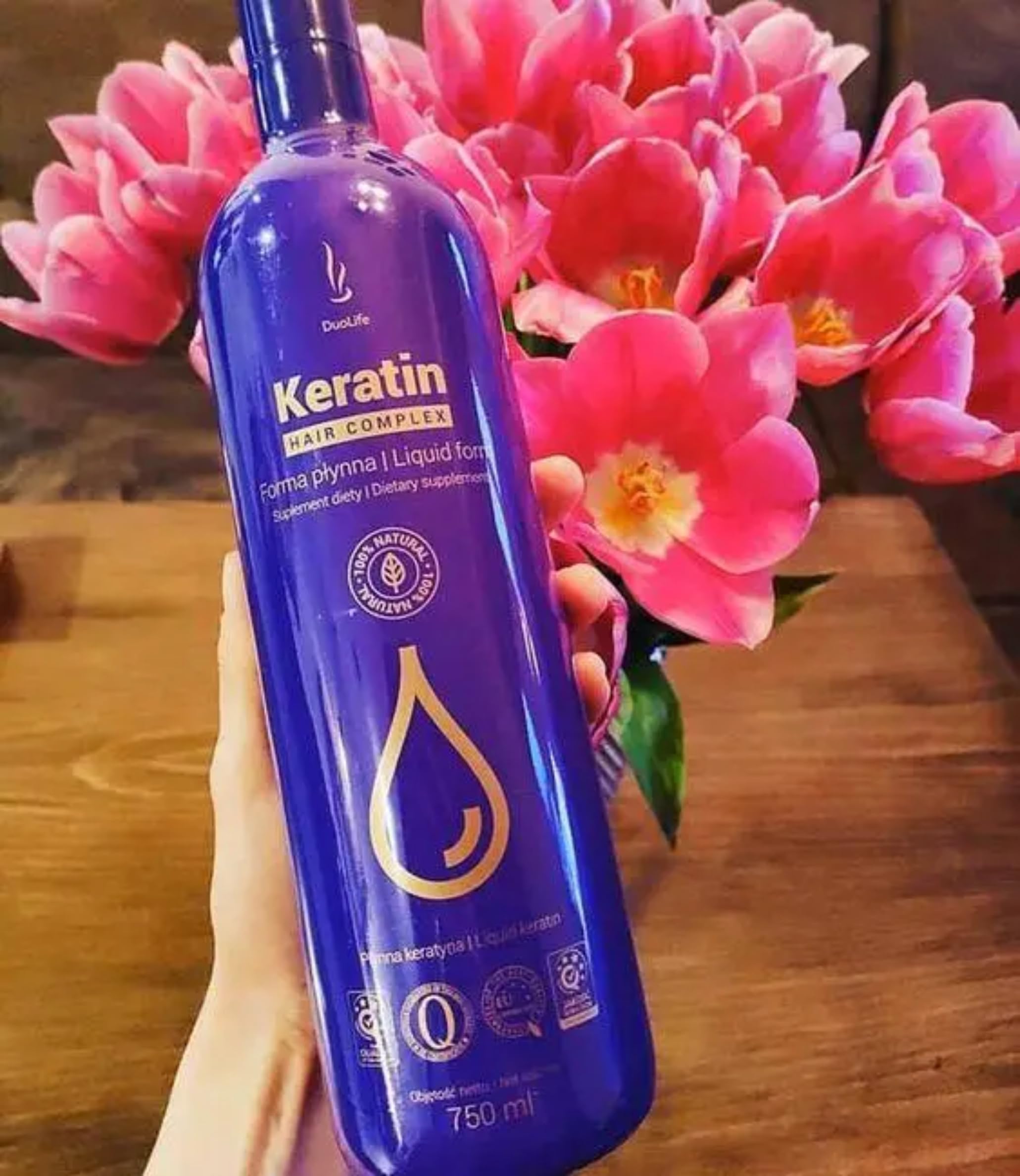 DuoLife Siero alla cheratina, 750 ml, per rinforzare i capelli, unisex, per adulti